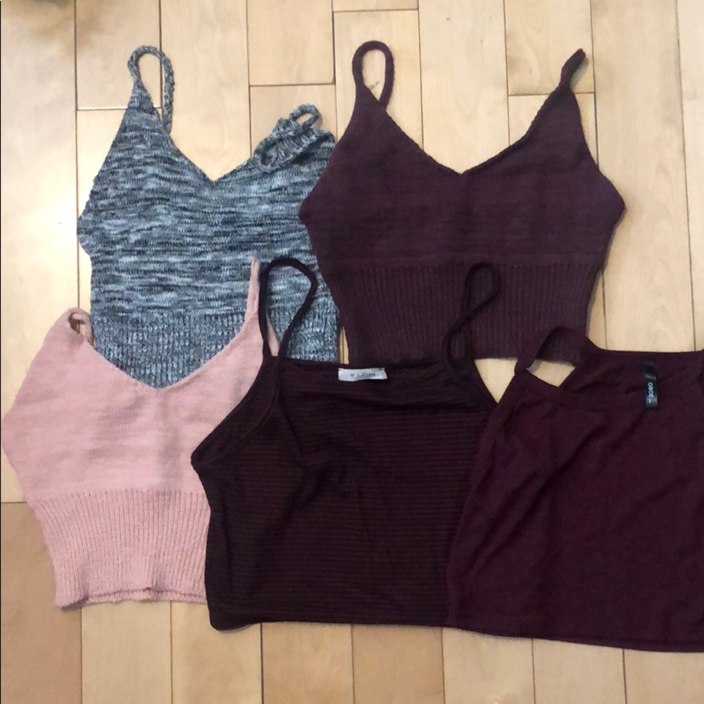 Crop top lot (5).